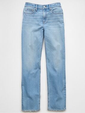 NEW! American Eagle Stretch Super High-Waisted Straight Jean |Women Size 6 Short